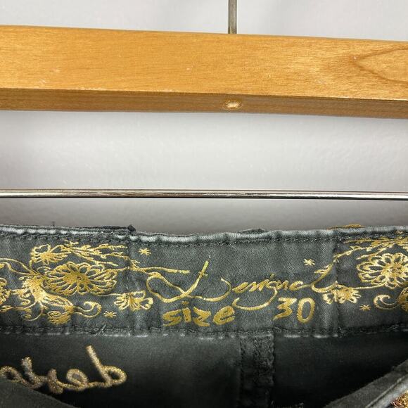 Desigual Green Patchwork Embellished Barrell Leg Trouser Pants 30 - Picture 5 of 6